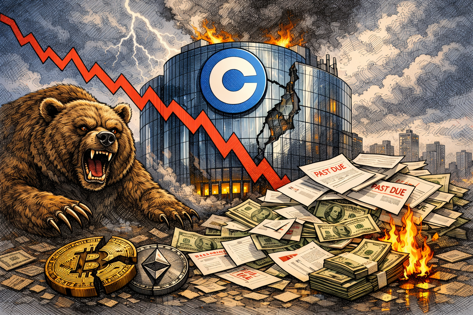 Coinbase Q4 虧掉 6.67 億美元，當熊市帳單寄到美國最大交易所