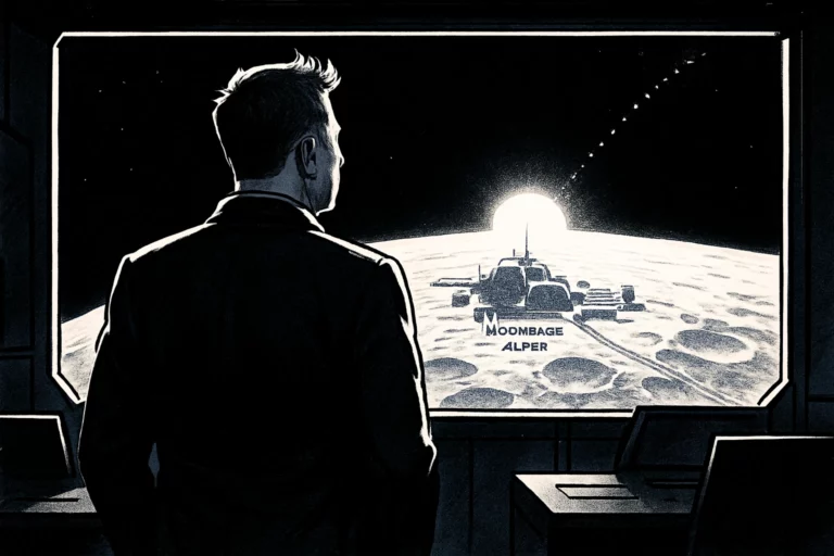 馬斯克的新大餅「月球基地Alpha」:要在月球造AI超級工廠,用巨型彈射器射向太陽系