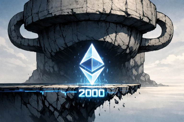 分析師警告以太坊2月恐跌破2000美元！反向杯柄形態浮現，ETH最低或下探1665美元