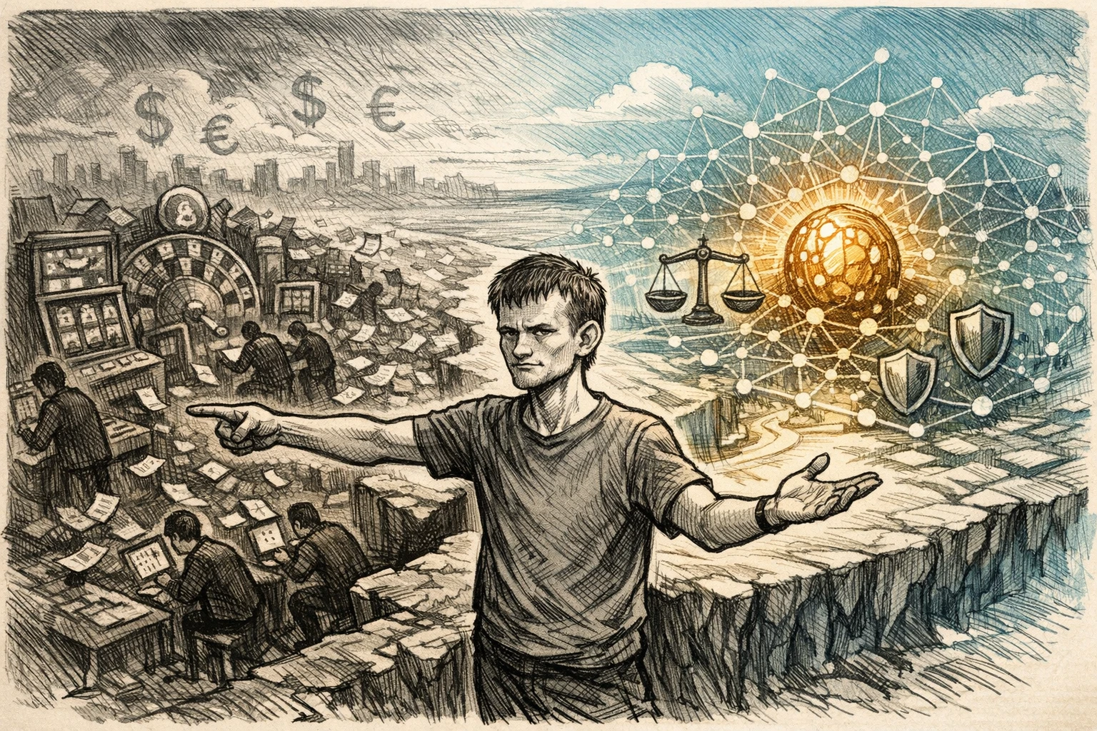 Vitalik痛批預測市場淪為「企業垃圾賭場」，提構想：AI 對沖取代法幣