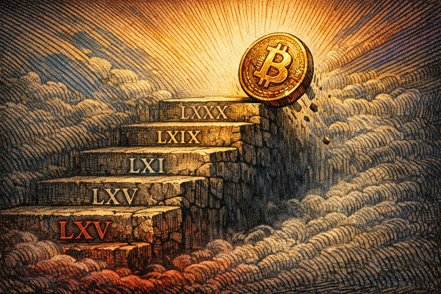 除夕反跌！BTC 跌破 6.9 萬、ETH 失守 2,000，主流迷因幣吞10%跌幅