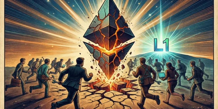以太坊輸給自己！Rollup路線圖全面失敗，核心開發者出走、連Paradigm都跑去蓋L1