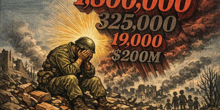 烏俄戰爭四週年：180萬傷亡、每小時打掉2億鎂、1.9萬名兒童被擄