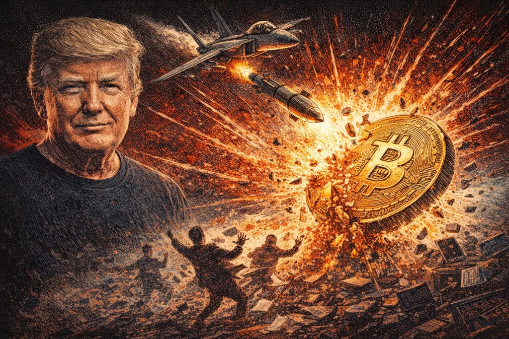 美國以色列發動「猶大之盾行動」轟炸伊朗！BTC遭拋售18億鎂，逾15萬交易者爆倉