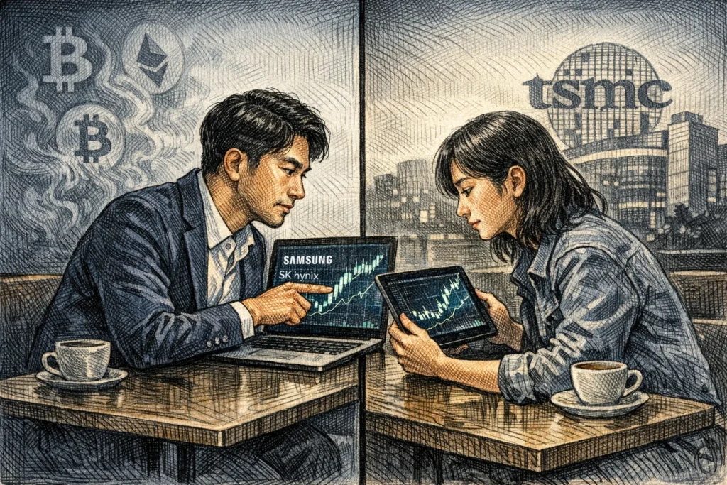 韓國年輕人不炒幣了，狂買三星海力士！複製台灣人的「台積電信仰」？