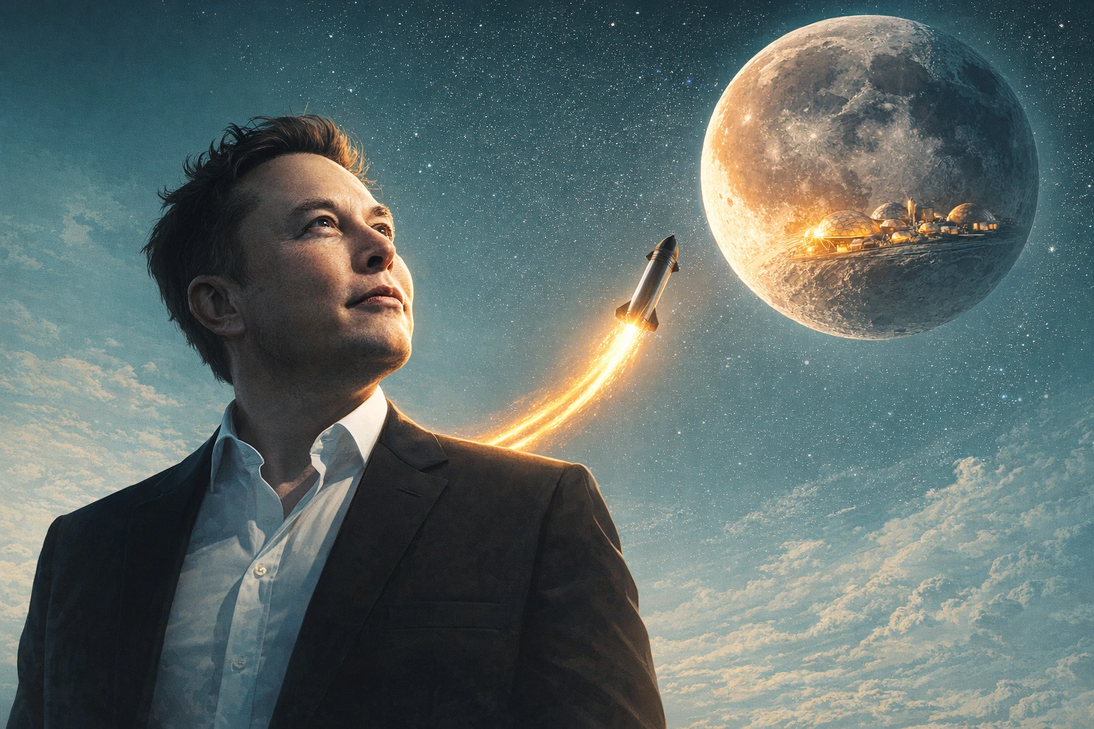 馬斯克宣布 SpaceX 戰略大轉向！放棄先登火星，要在 10 年內於月球建造「自生長城市」
