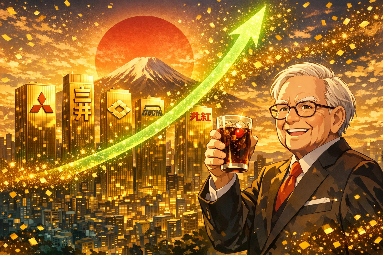 高市早苗大贏「日股大漲」巴菲特笑呵呵，旗下五大商社一天躺賺20億美元