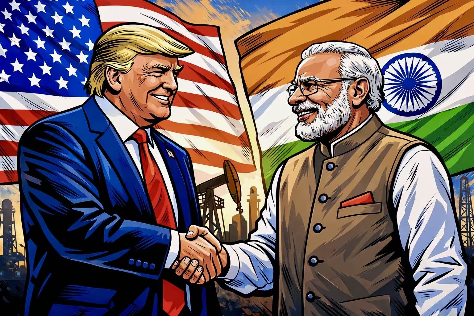 川普宣佈將美國對印度關稅「砍到18%」！印度同意停購俄羅斯石油、採購5000億美元美國商品
