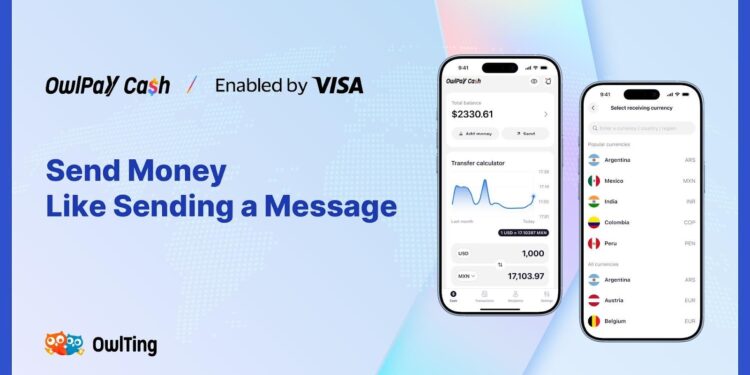 奧丁丁推出 OwlPay Cash 跨境匯款 App，串接 Visa Direct 瞄準千億級美元市場