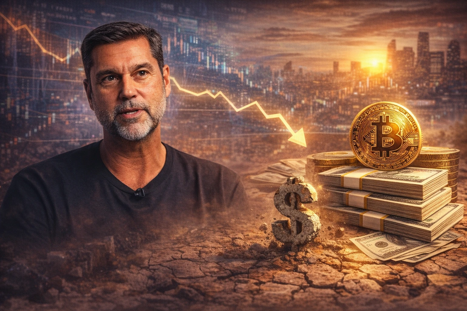 Raoul Pal分析：加密不沒有崩盤而是「美元流動性枯竭」，2026 仍是超級大多頭