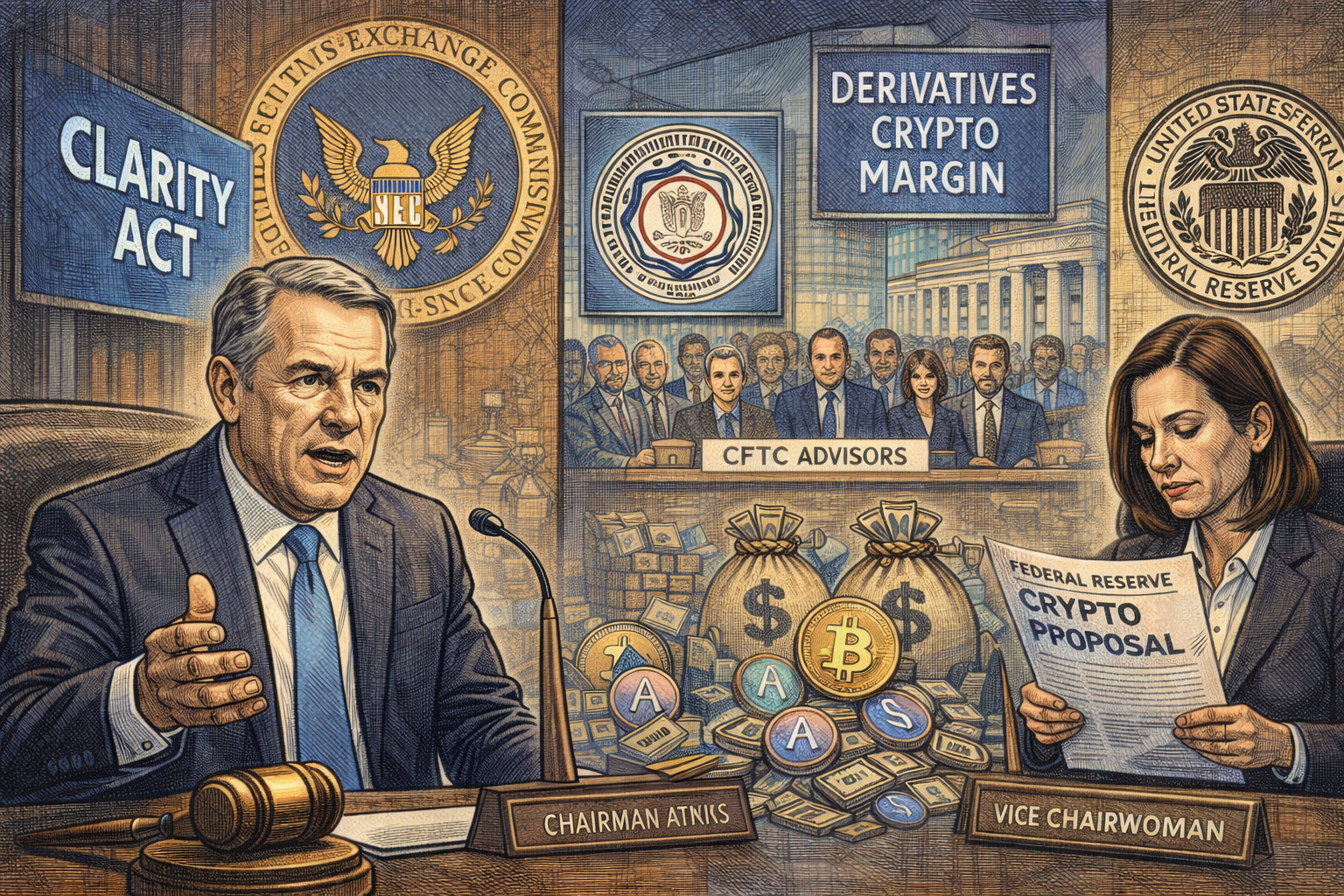 SEC 要立法、CFTC 組顧問團、聯準會寫公式，美國 48 小時內三路推進加密監管