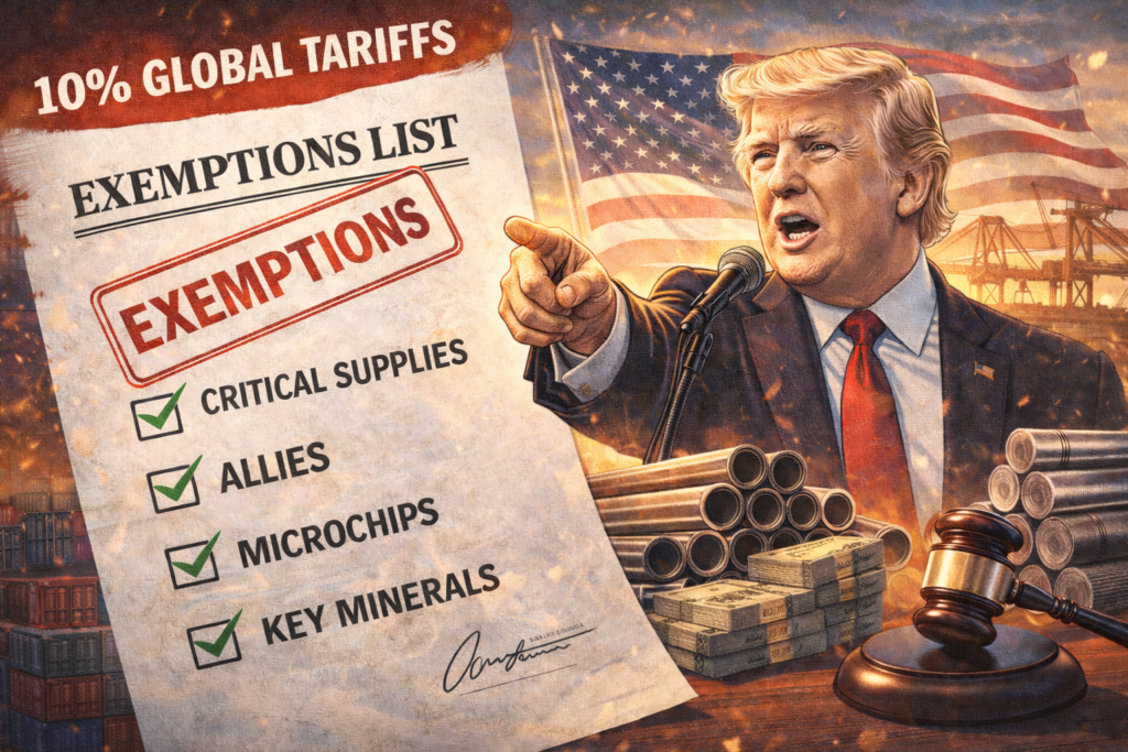 川普 10% 全球關稅哪些產品豁免？iPhone、石油、牛肉、藥品都不用繳