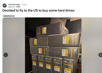 硬碟有多貴？英國鄉民飛到美國買，機票＋酒店還倒賺 6 萬元