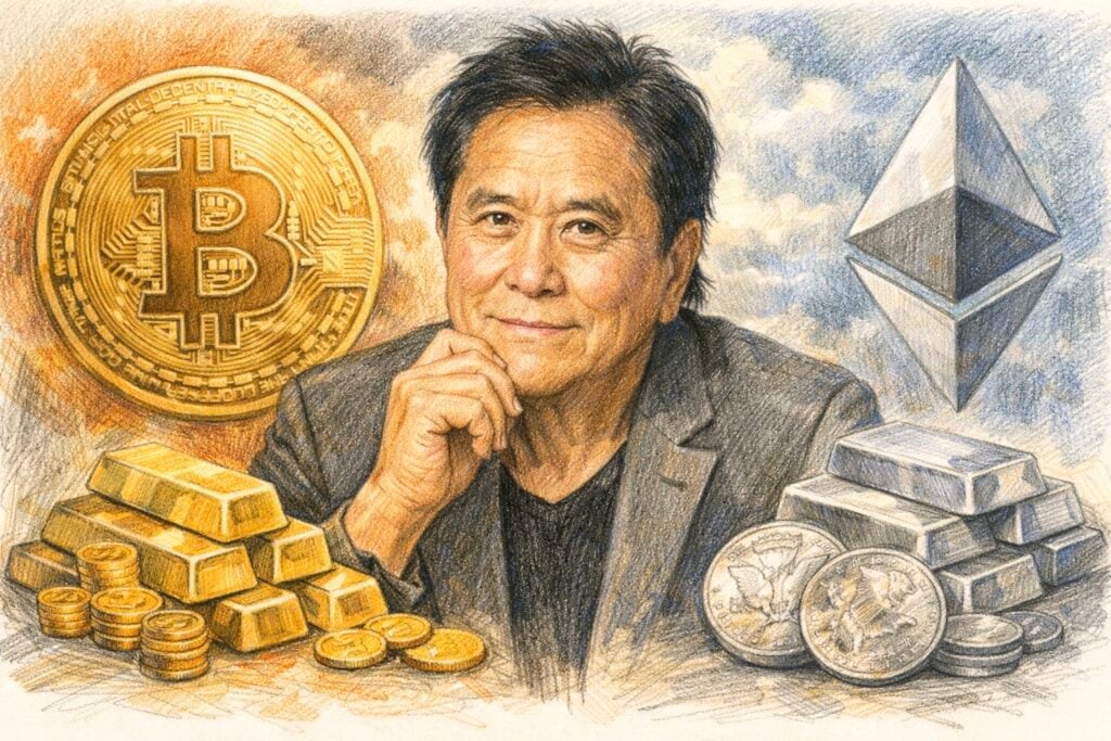 富爸爸警告 2026 史上最大崩盤來了！點名貝萊德是龐氏騙局，籲「少吃一天飯」買比特幣、白銀