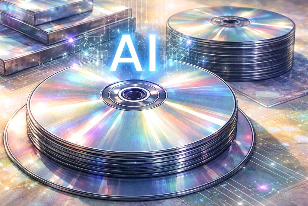 錸德漲停、中環狂飆！AI 推升硬碟成本，台廠光碟片迎十年罕見漲價潮