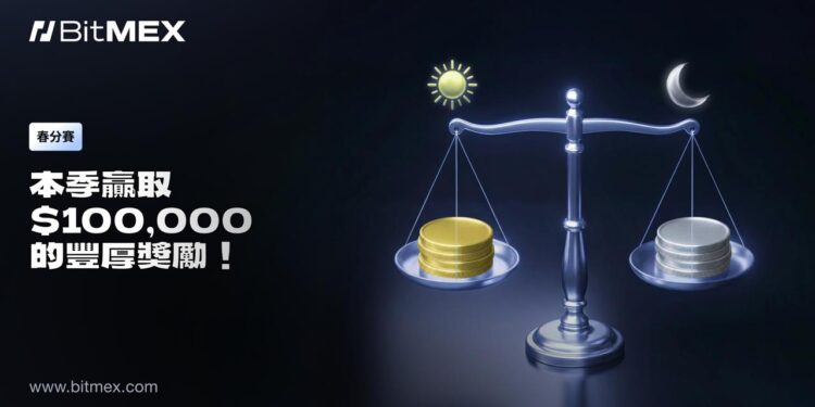 BitMEX 啟動春分賽競速活動，共享 100,000 USDT 總獎池