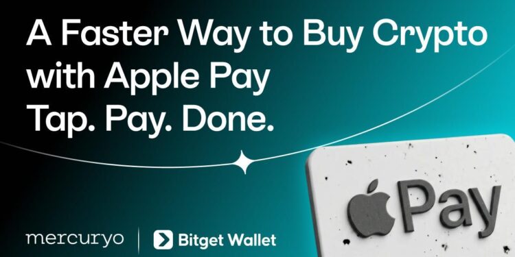 Bitget Wallet 率先整合 Mercuryo 原生 Apple Pay 入金功能，一鍵購買享零手續費優惠