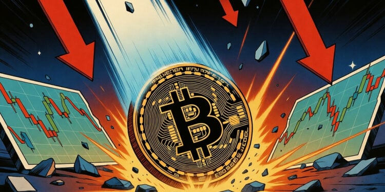 比特幣狂瀉跌破 6.6 萬、以太坊失守 $1980！全網 24 小時爆倉逾 5 億美元