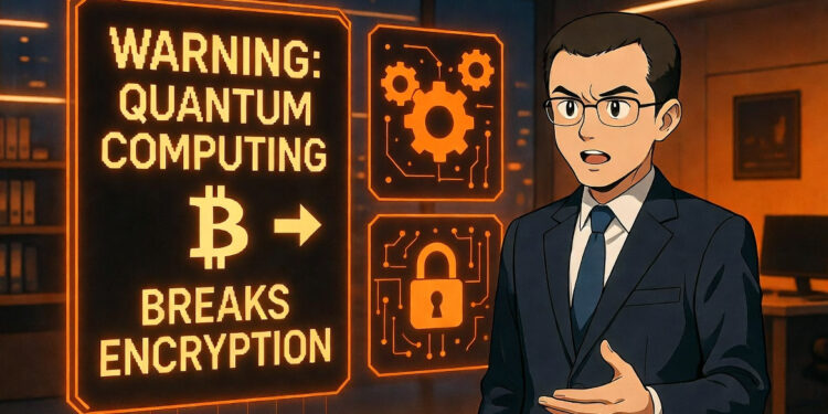 CZ 趙長鵬：無需恐慌量子計算！未來或需鎖定「中本聰比特幣」以防駭客