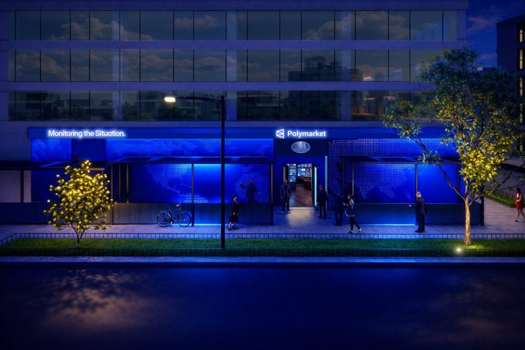 Polymarket 打造華府「酒吧戰情室」週五開幕，螢幕狂播彭博、航班、盤口資訊流