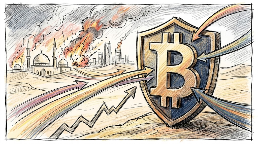 中東戰火淬鍊「數位黃金」！比特幣 ETF 三天狂吸 10 億美元，避險資產屬性悄然回歸