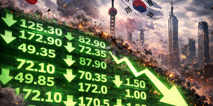 全崩！台股狂瀉1300點、韓股重挫8％連兩日熔斷、日經崩逾2100點，原油創一年新高