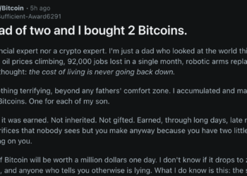 我是位有兩個孩子的爸爸，我為他們買了 2 枚比特幣