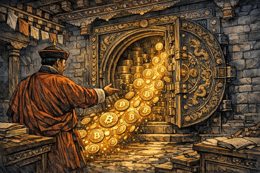 不丹倒貨比特幣！再從儲備轉出 175 BTC，Arkham分析：上次是賣給 QCP Capital