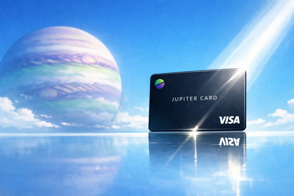 Solana 最大 DEX 聚合器》Jupiter 推出鏈上 Visa 卡：USDC 充值零手續費，目標轉型去中心化新銀行