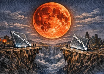 元宵節撞上血月「46 年一遇」！台股、美股偏偏都站在懸崖邊，巧合還是天意？