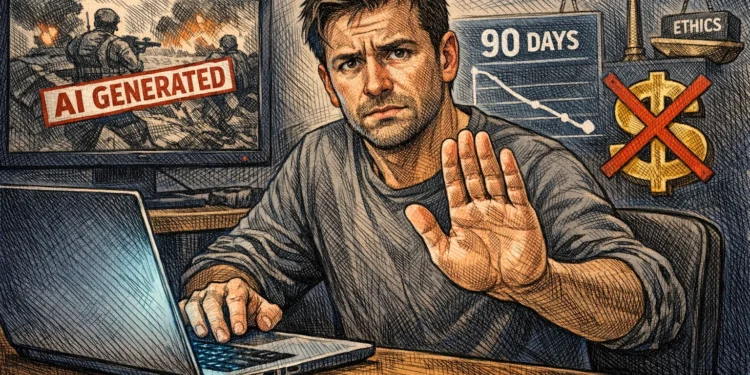 X 祭 90 天分潤禁令！創作者隱瞞 AI 戰爭影片將遭停權，累犯永久踢出