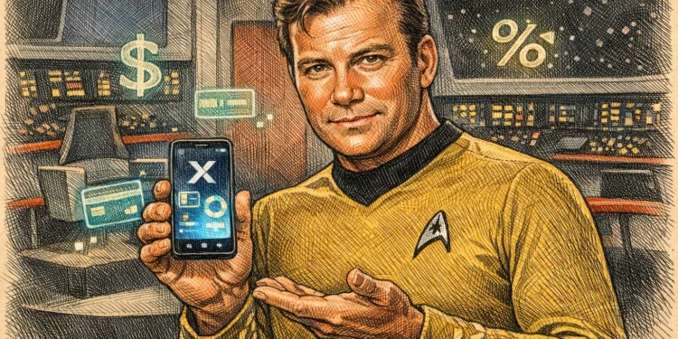 X Money 啟動限量測試「存款享 6% 年利率」，星際爭霸戰 Shatner 以1000 美元競標邀請函