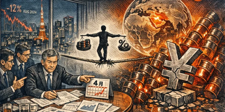 日本央行4月升息機率有60%！撞上伊朗戰爭油價漲「8月股災」會重演？