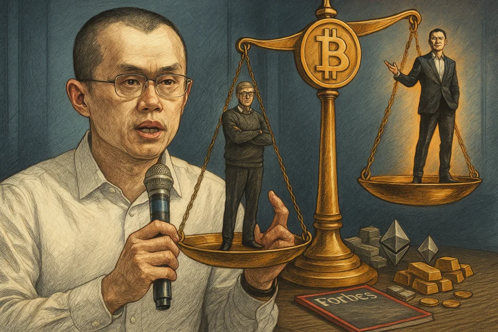 Forbes：CZ身價超越比爾蓋茲，出獄17 個月後資產暴增 470 億美元