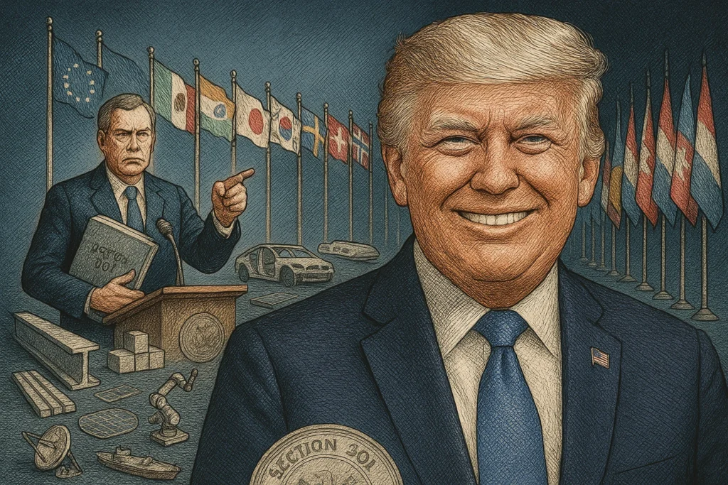 川普關稅戰出招：301條款同時調查台灣、歐盟、日韓等16國，半導體、太陽能列重點射程