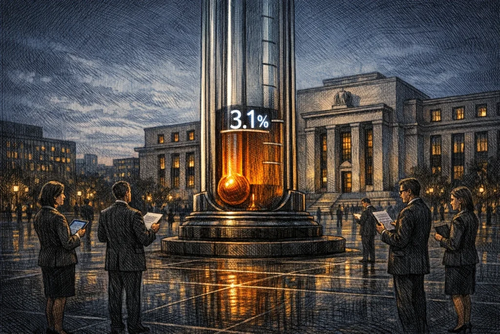 美國公布1月核心PCE年率 3.1%、符合預期但仍遠超聯準會2%目標