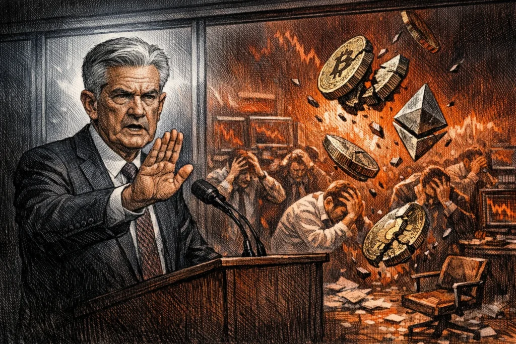 比特幣下殺70400美元，聯準會鷹派、中東戰事升溫嚇跑市場，全網爆倉4.58億、12.8萬人被清算