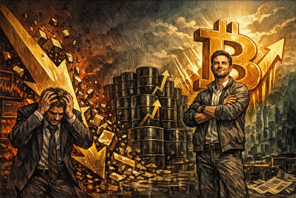 週報》黃金跌破4500美元!原油衝破110美元,比特幣卻連漲跑贏黃金