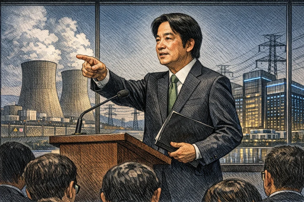賴清德拍板：核二核三「具重啟條件」，AI 時代臺灣電力缺口撐不住了