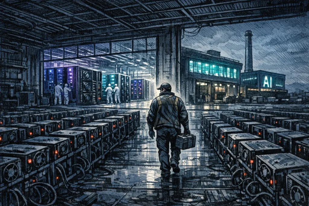 比特幣挖礦難度下調 7.76% 創今年第二大跌幅，大型礦企爭相出走 AI