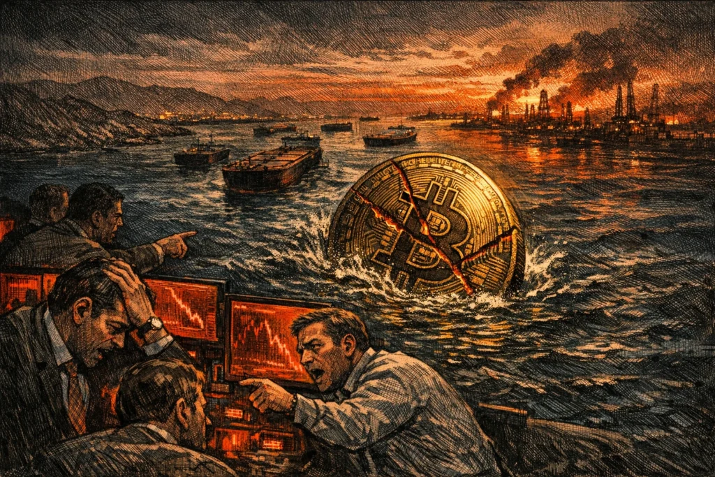 比特幣跌破 67400 美元！川普「48小時毀伊朗電廠」市場大逃殺，17 萬人爆倉 $3.3 億