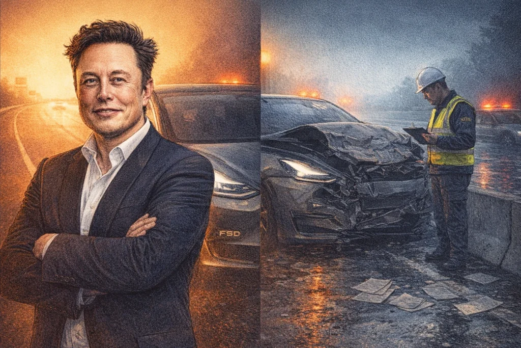 馬斯克喊 FSD 比人類安全 10 倍，但 Robotaxi 實測碰撞率是人類 4 倍