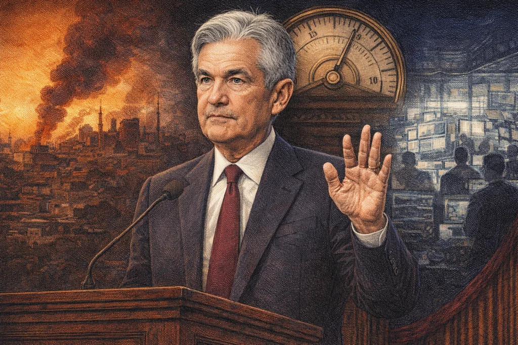 鮑爾今晚哈佛演講小心插針！市場冷靜觀望升息：中東戰火讓降息遙遙無期