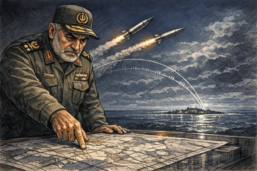 伊朗朝英美基地發射中程飛彈，未擊中但射程達4,000公里「超出情報2倍」