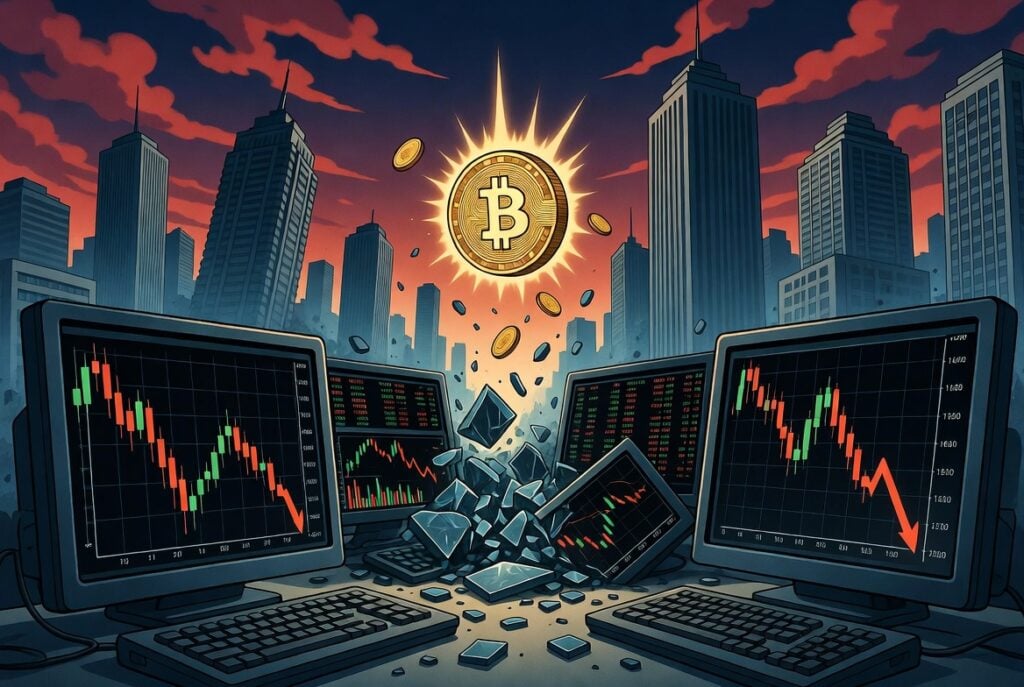 美股遭血洗市值蒸發 1 兆美元！帶崩比特幣跌破 6.9 萬美元、以太坊重挫 5% 下殺 $2000