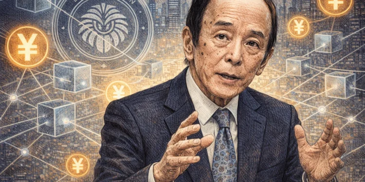 日本央行總裁植田和男：正實驗日圓餘額在區塊鏈上結算