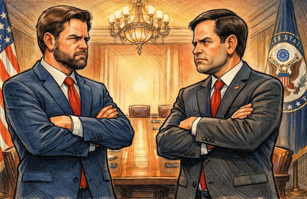 美國下屆總統「保守派初選」：范斯 JD Vance 以 53% 勝過盧比歐 Marco Rubio 35%