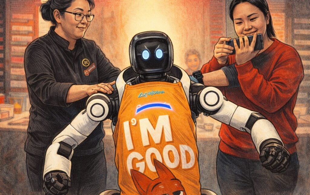 海底撈機器人「發瘋失控」打翻餐具，3員工壓制拖走