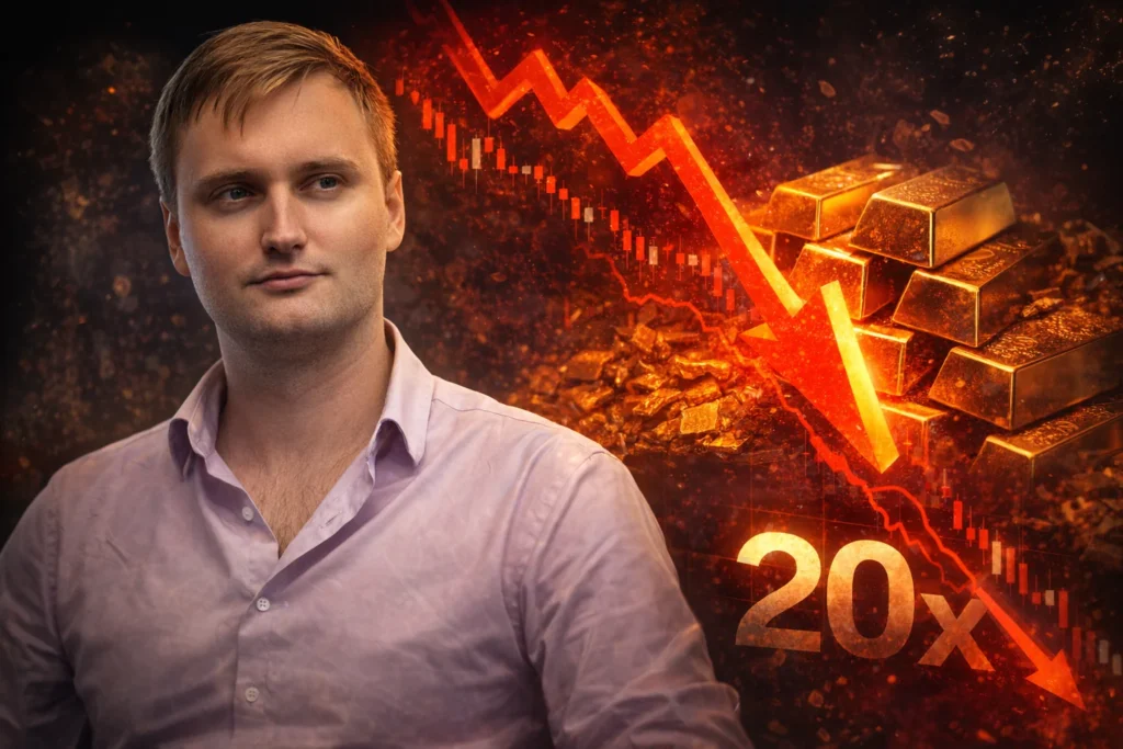 黃金重摔 10% 創 43 年最大單週跌幅，MakerDAO 創辦人逆勢開 20 倍槓桿做多