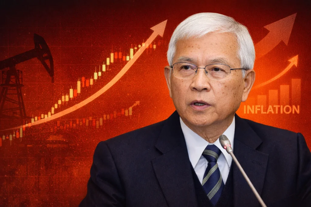 臺灣央行放鷹：油價破百美元不排除緊縮新台幣，楊金龍喊：密切觀察Q2情勢